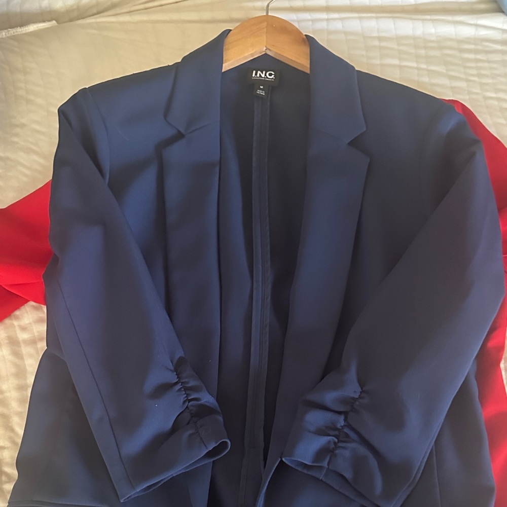 INC Women's Elegant Navy Blazer